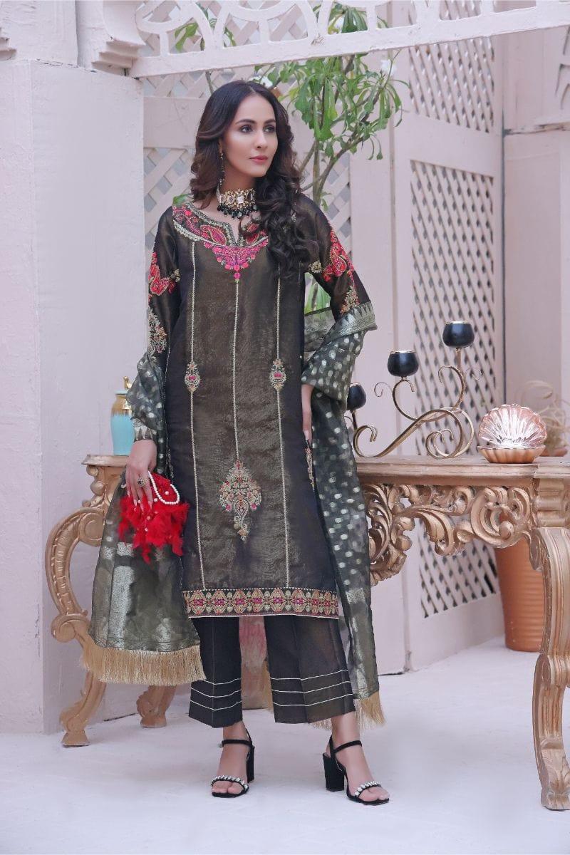 Oaks - Meherma - Masoori Embroidered 2 Pieces - Studio by TCS