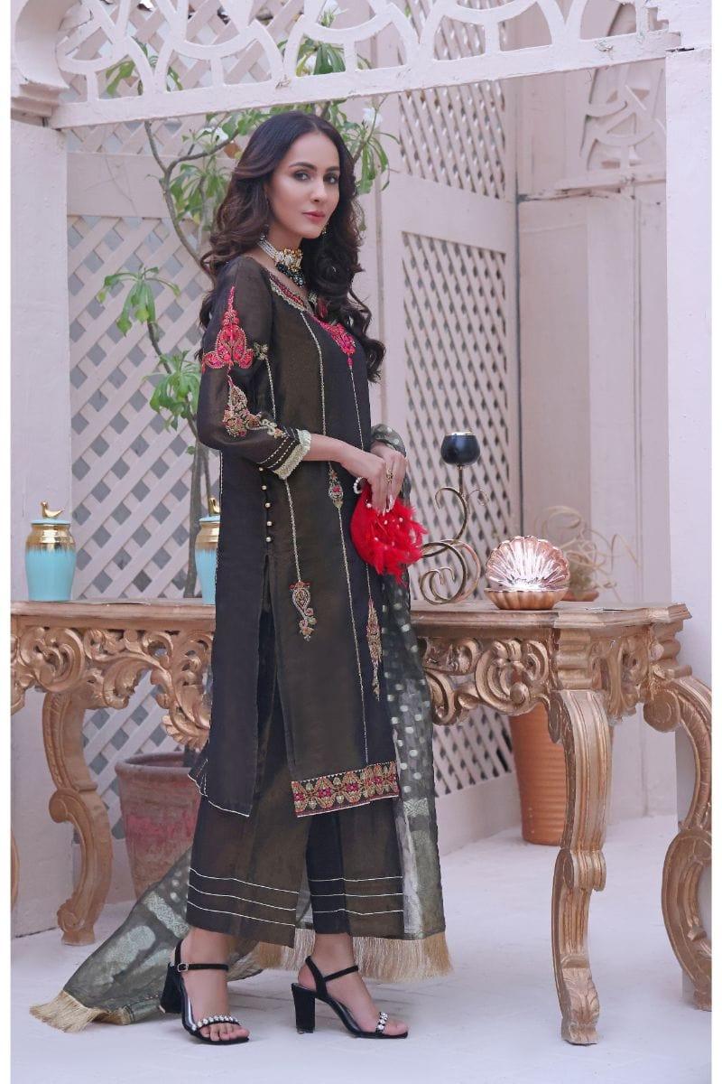 Oaks - Meherma - Masoori Embroidered 2 Pieces - Studio by TCS