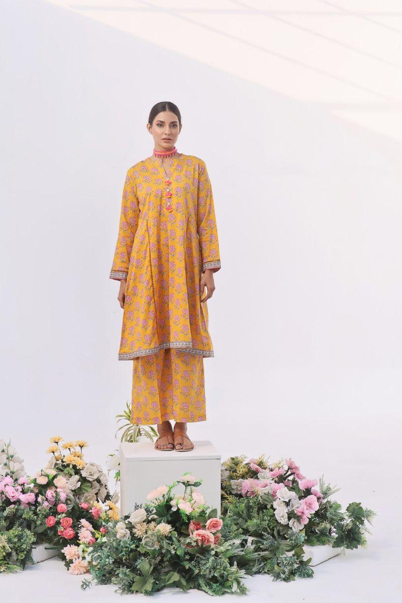 Oaks - Gold Fusion Lawn Printed - 2 Piece - Unstitch