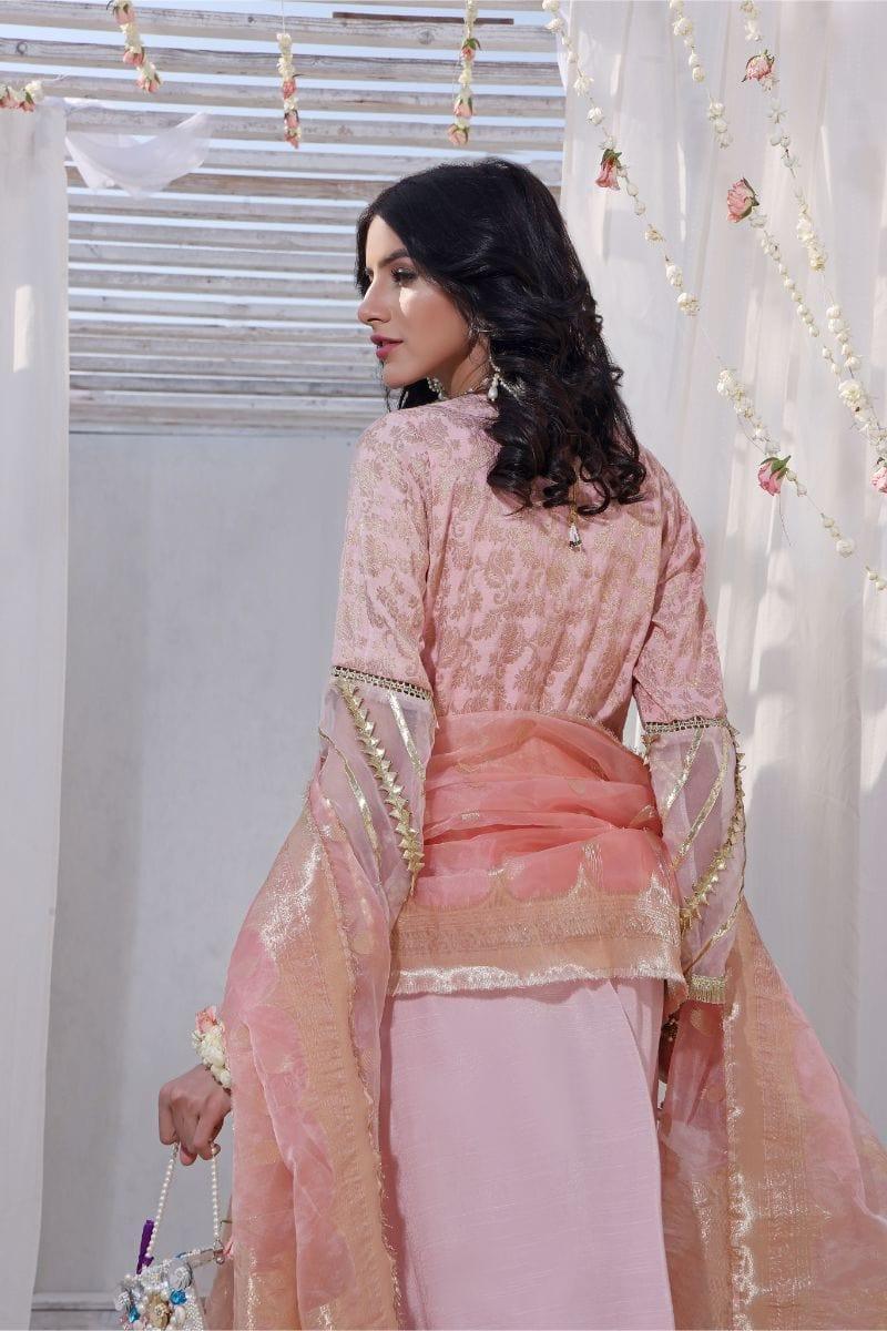 Oaks - Alice - Raw Silk with Banarsi Dupatta 3 Pieces - Studio by TCS