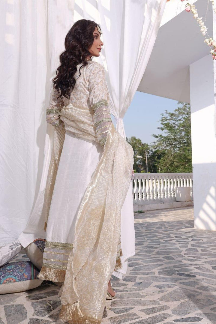 Oaks - Ada - Raw Silk with Banarsi Dupatta 3 Pieces - Studio by TCS