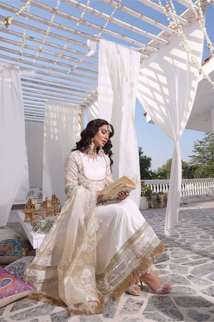 Oaks - Ada - Raw Silk with Banarsi Dupatta 3 Pieces - Studio by TCS