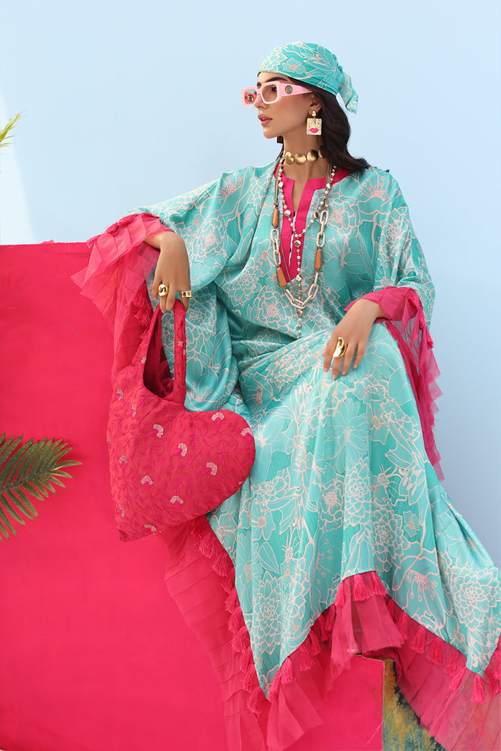 Musferah Saad - AQUA FABLE - Silk - 2 Piece