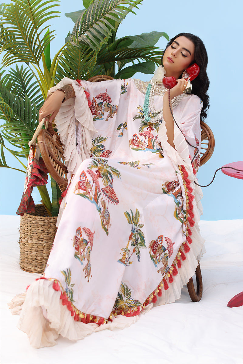 Musferah Saad - CELESTE - Ivory Blush - Silk - 2 Piece