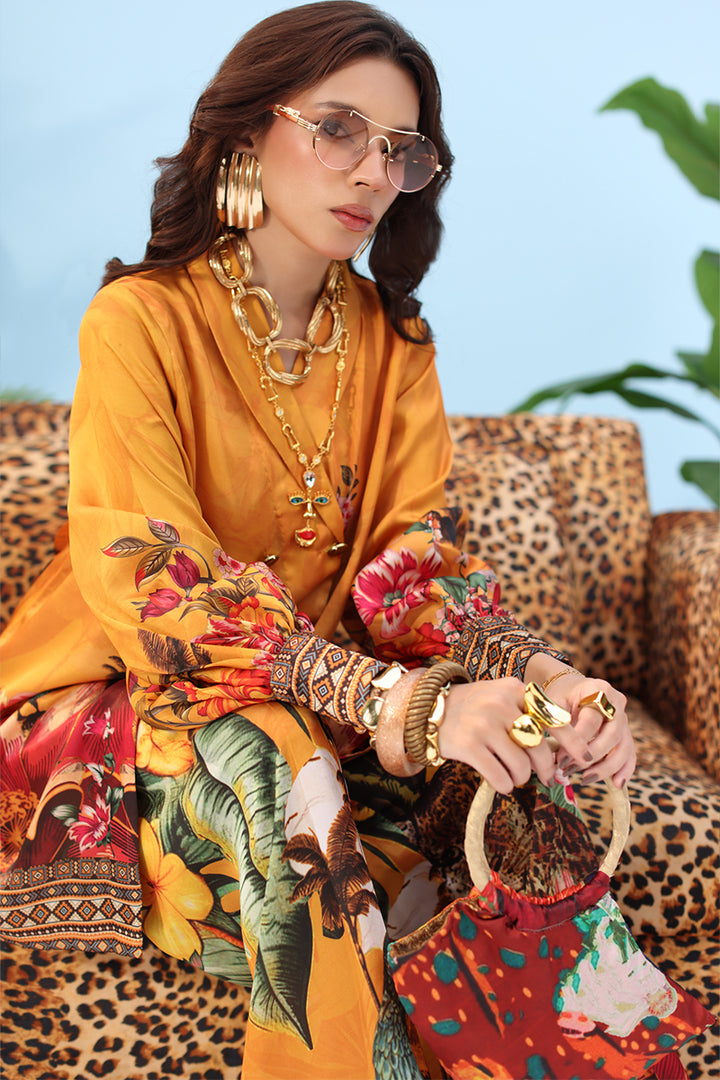 Musferah Saad - GOLDEN SOL - Rich and radiant - Silk - 3 Piece