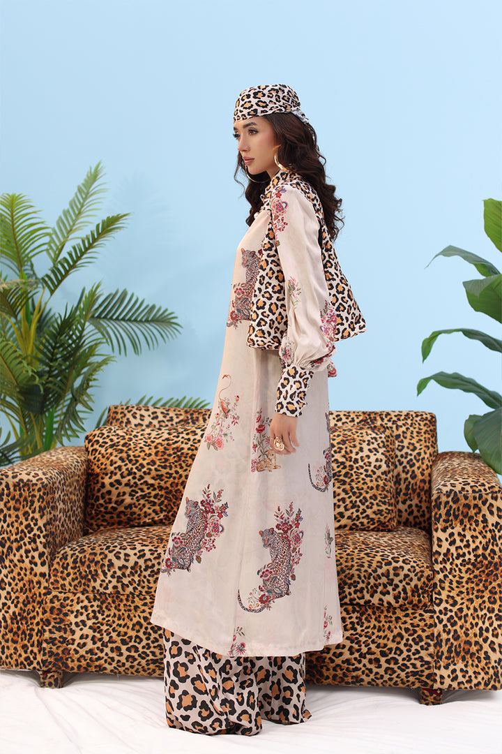 Musferah Saad - SAUVAGE - Rose Beige - Silk - 2 Piece