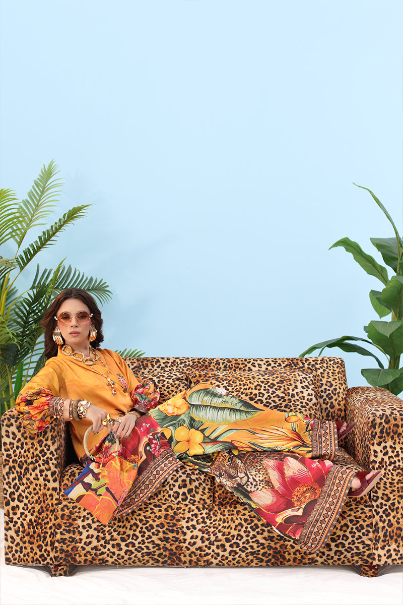 Musferah Saad - GOLDEN SOL - Rich and radiant - Silk - 3 Piece