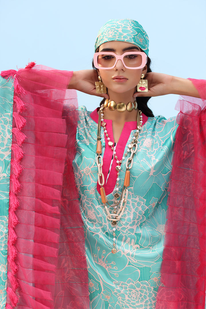 Musferah Saad - AQUA FABLE - Silk - 2 Piece