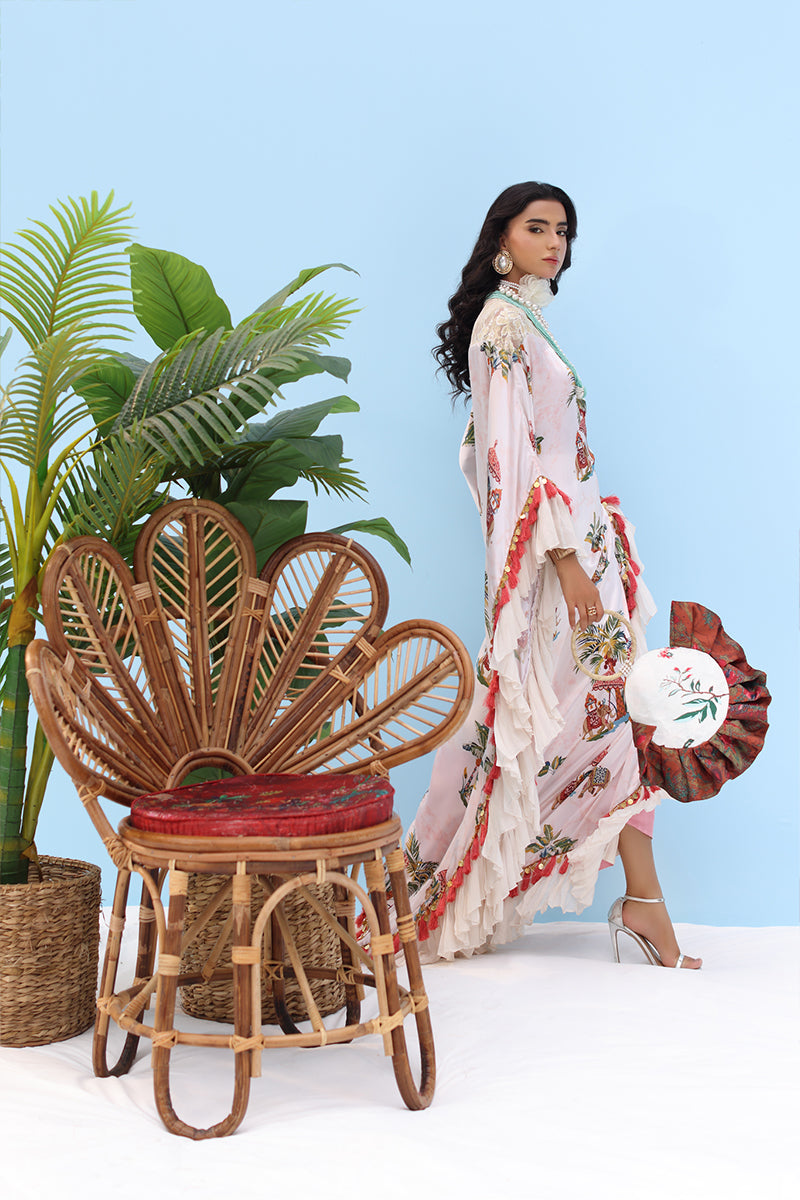 Musferah Saad - CELESTE - Ivory Blush - Silk - 2 Piece