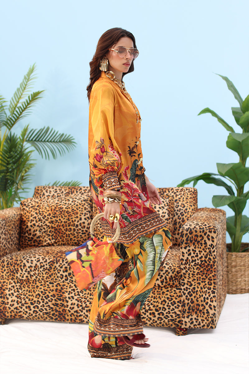 Musferah Saad - GOLDEN SOL - Rich and radiant - Silk - 3 Piece