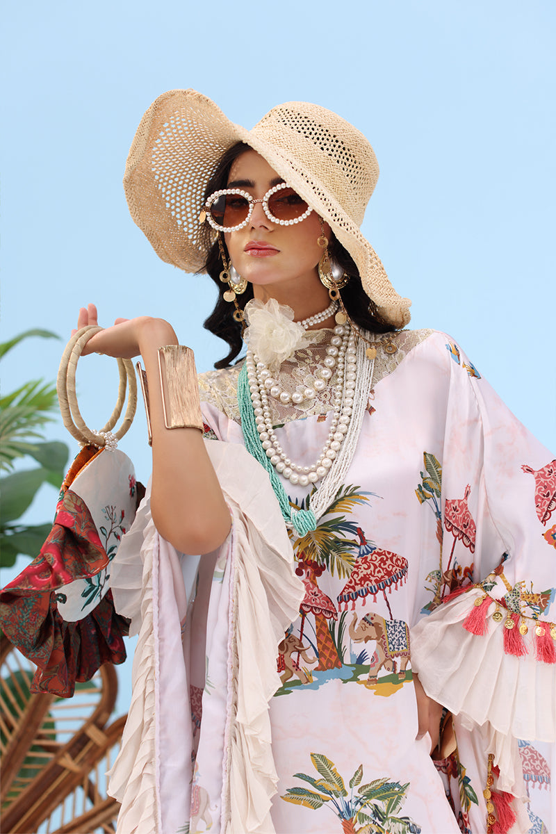 Musferah Saad - CELESTE - Ivory Blush - Silk - 2 Piece