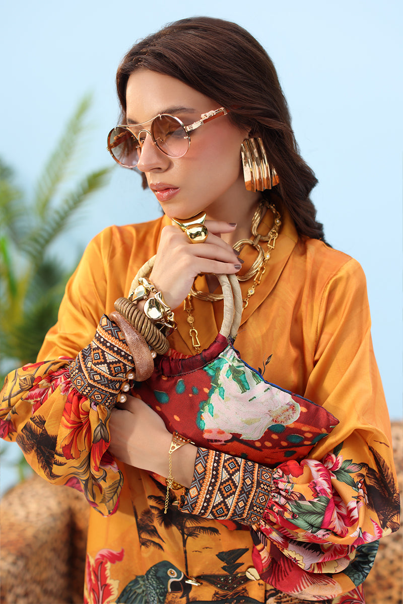 Musferah Saad - GOLDEN SOL - Rich and radiant - Silk - 3 Piece