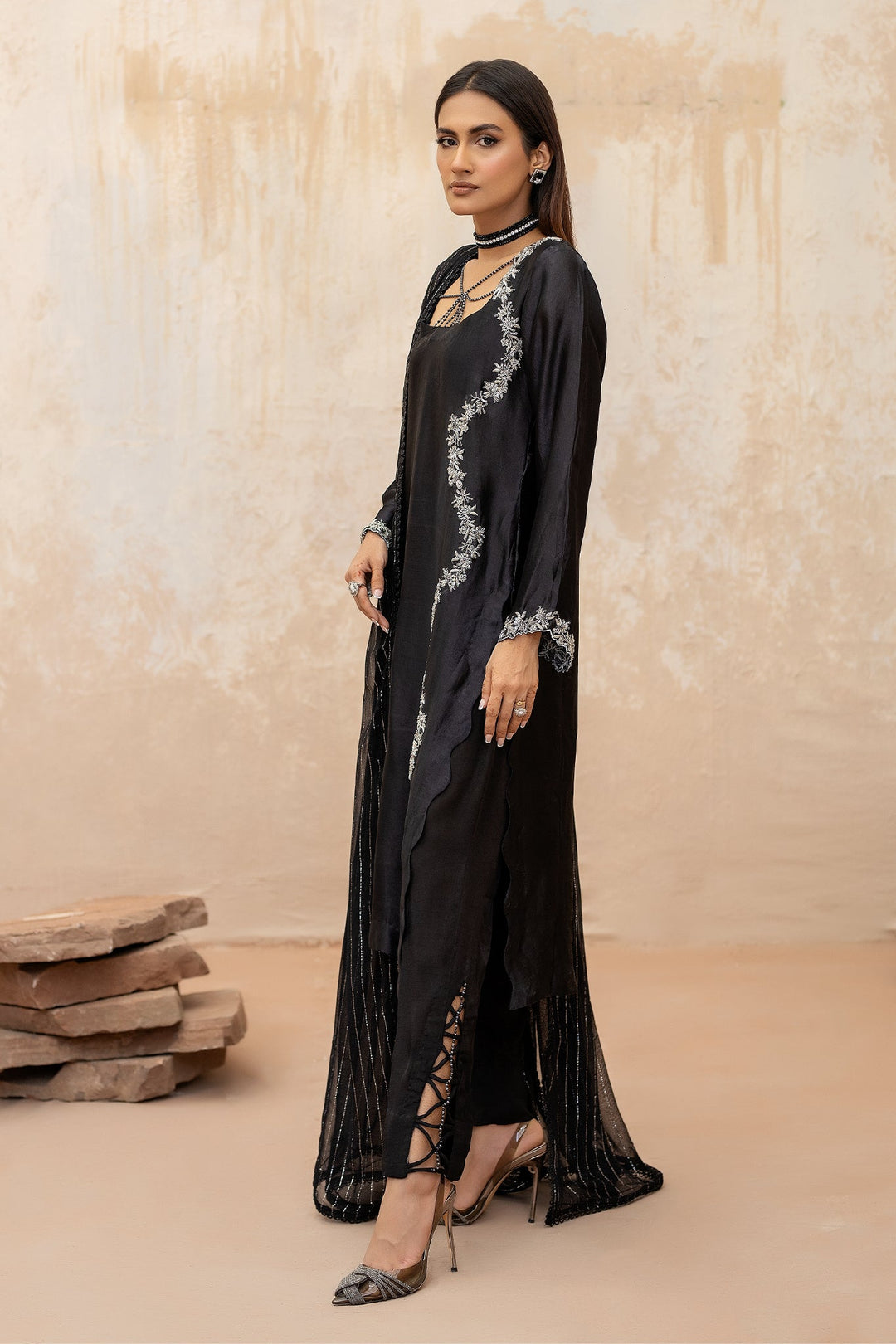 Syah - Syah - Tissue Silk - Black - 3 Piece