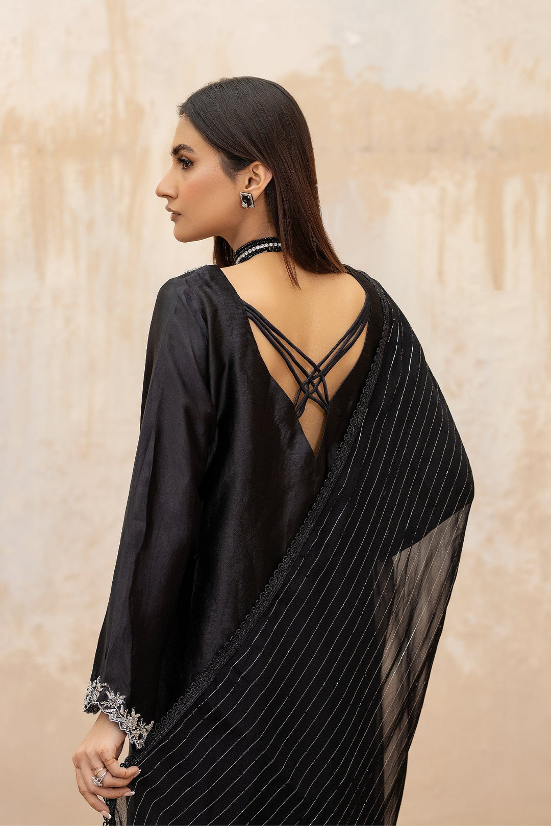 Syah - Syah - Tissue Silk - Black - 3 Piece