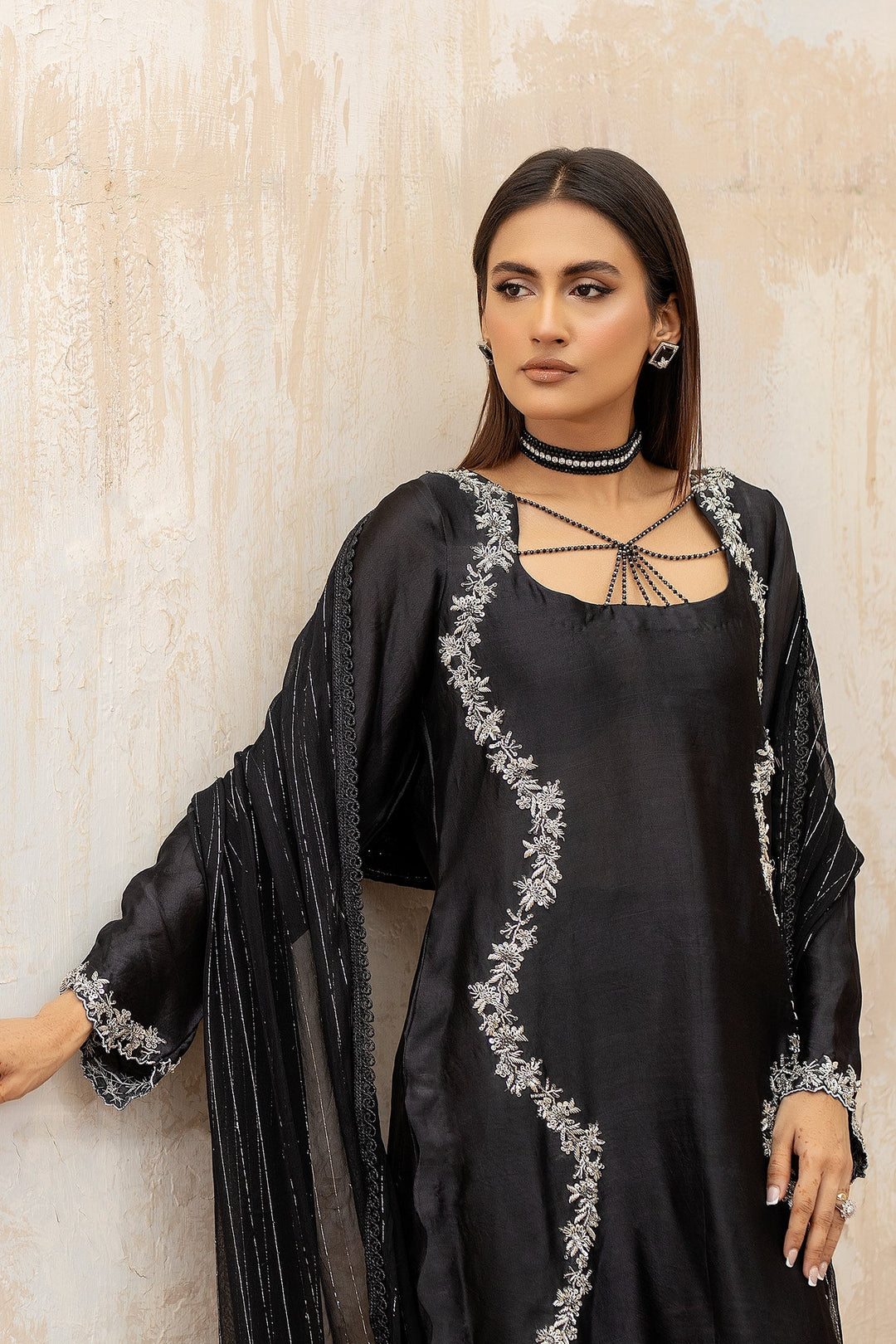 Syah - Syah - Tissue Silk - Black - 3 Piece