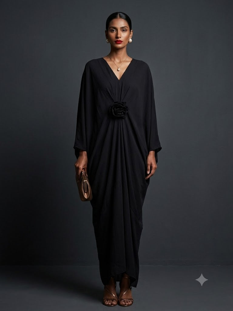 Maheen Khan Eclipse Kaftan Black 1 Piece