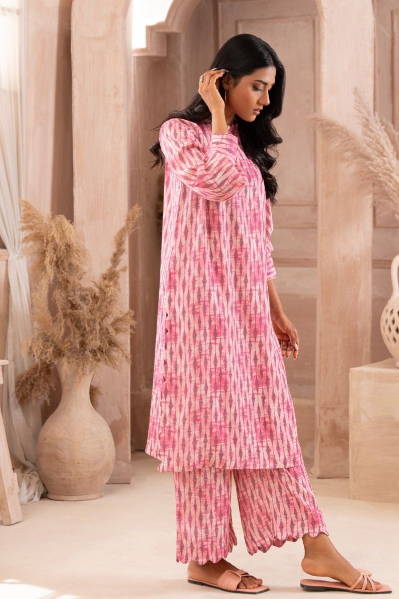 Ayla Studio - Pink Pearls - Swiss Lawn - Pink with Purple - 2 Piece