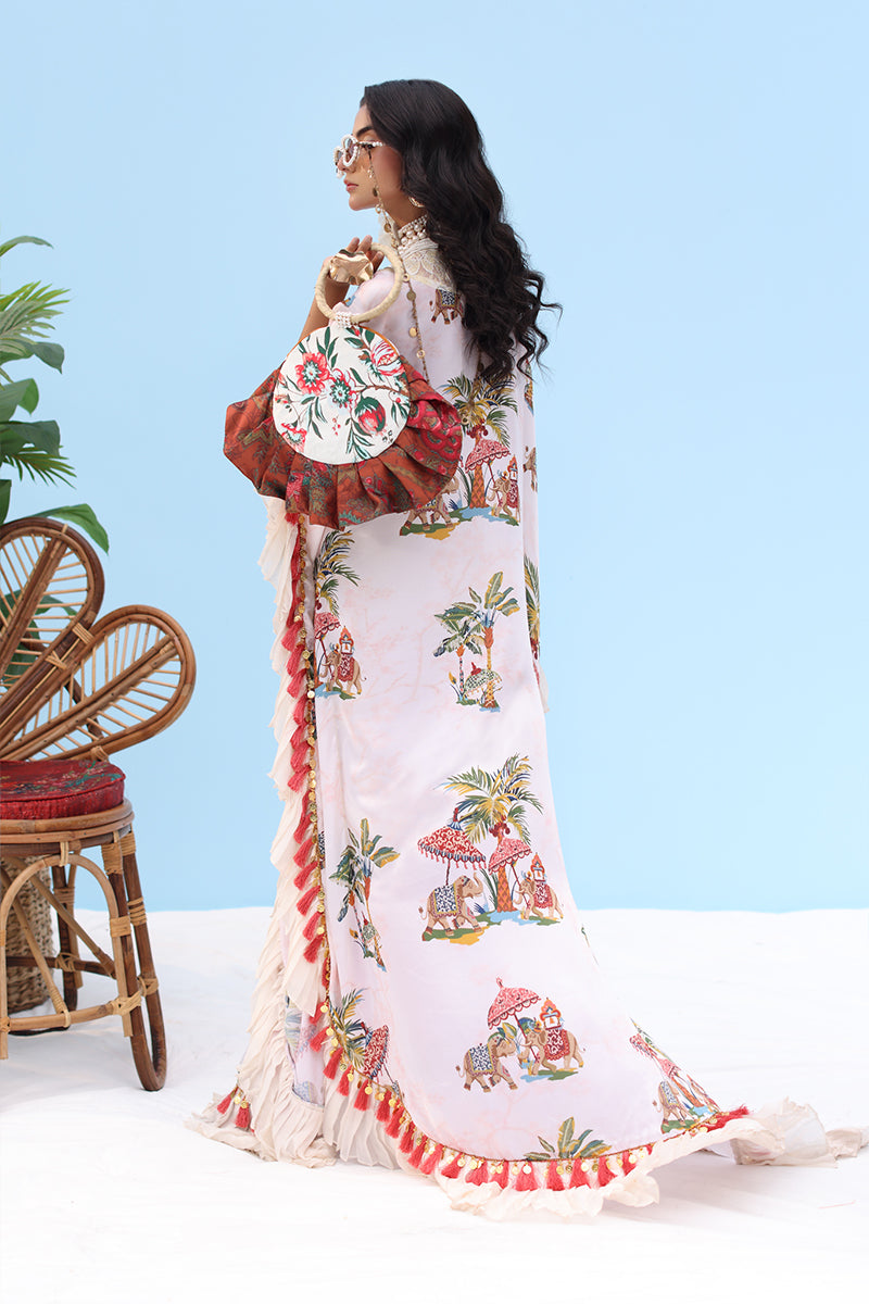 Musferah Saad - CELESTE - Ivory Blush - Silk - 2 Piece