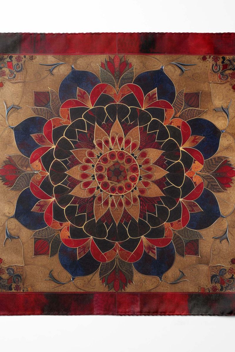 Black Wolf - DONNA POBUK SILK ASCOT - Croissant - 1 Piece