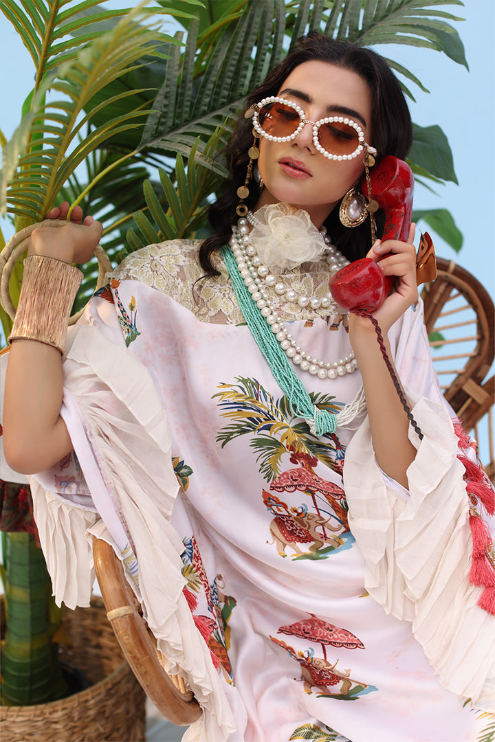 Musferah Saad - CELESTE - Ivory Blush - Silk - 2 Piece