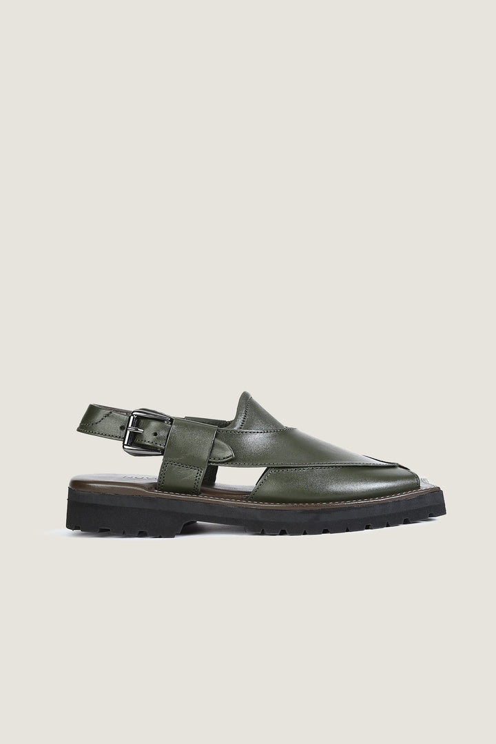 Navado - Kaptaan Chappal Olive For Men