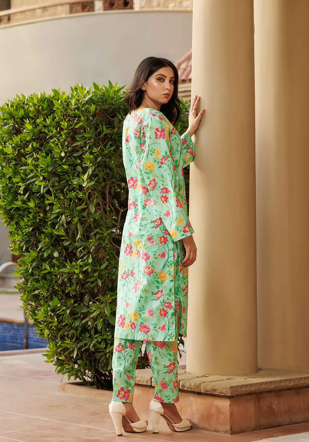 Zarasi - Hibiscus | Timeless Bloom - Stitched Lawn Suit - 2 Piece