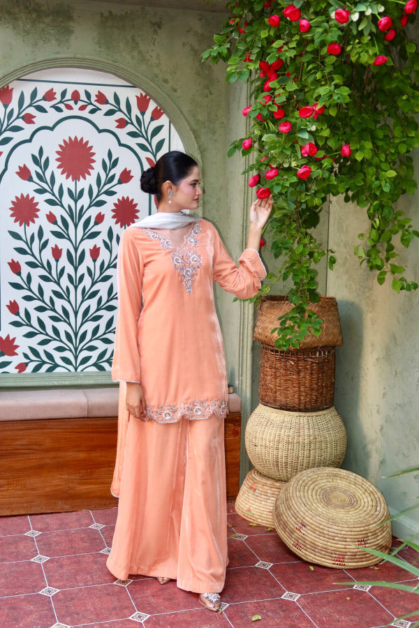 Leon Peach Allure 3 Piece Suit Orange