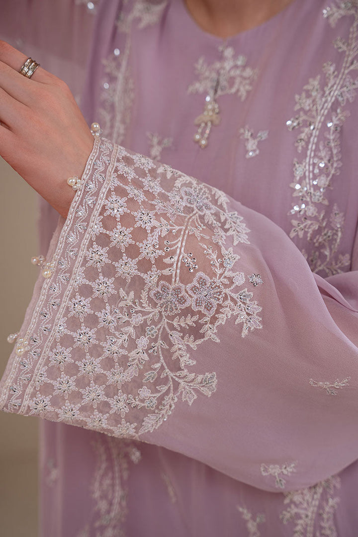 Cross Stitch - IRIS LAVENDER - Chiffon - 4 Piece - Unstitched