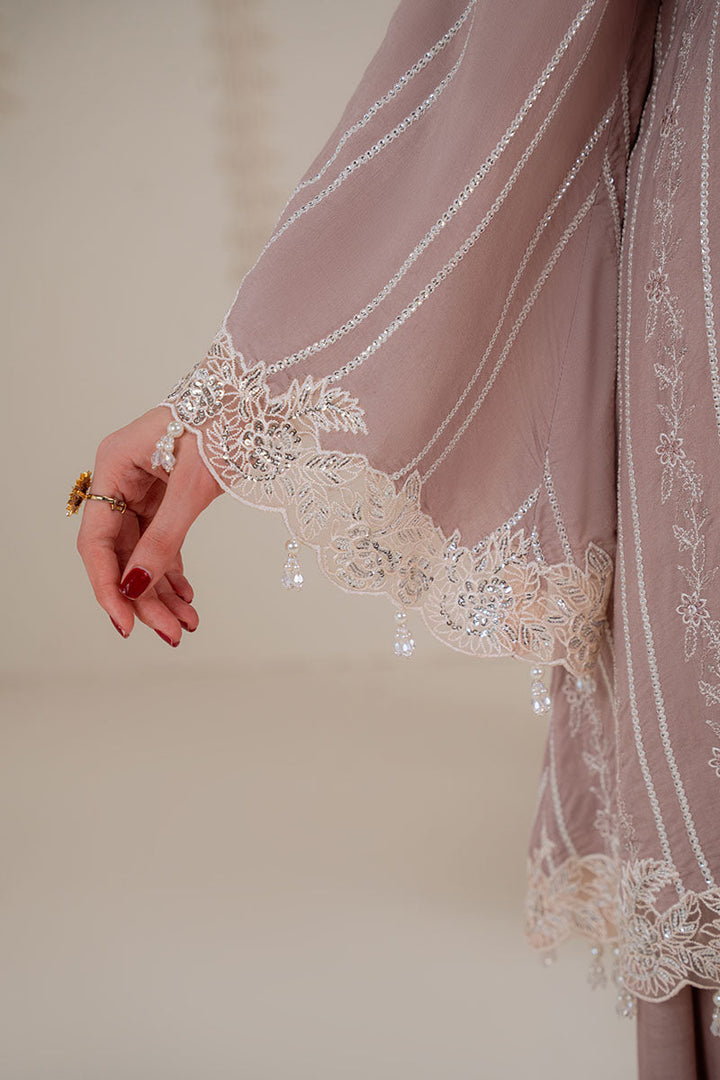 Cross Stitch - BURNT SAND - Chiffon - 3 Piece - Unstitched