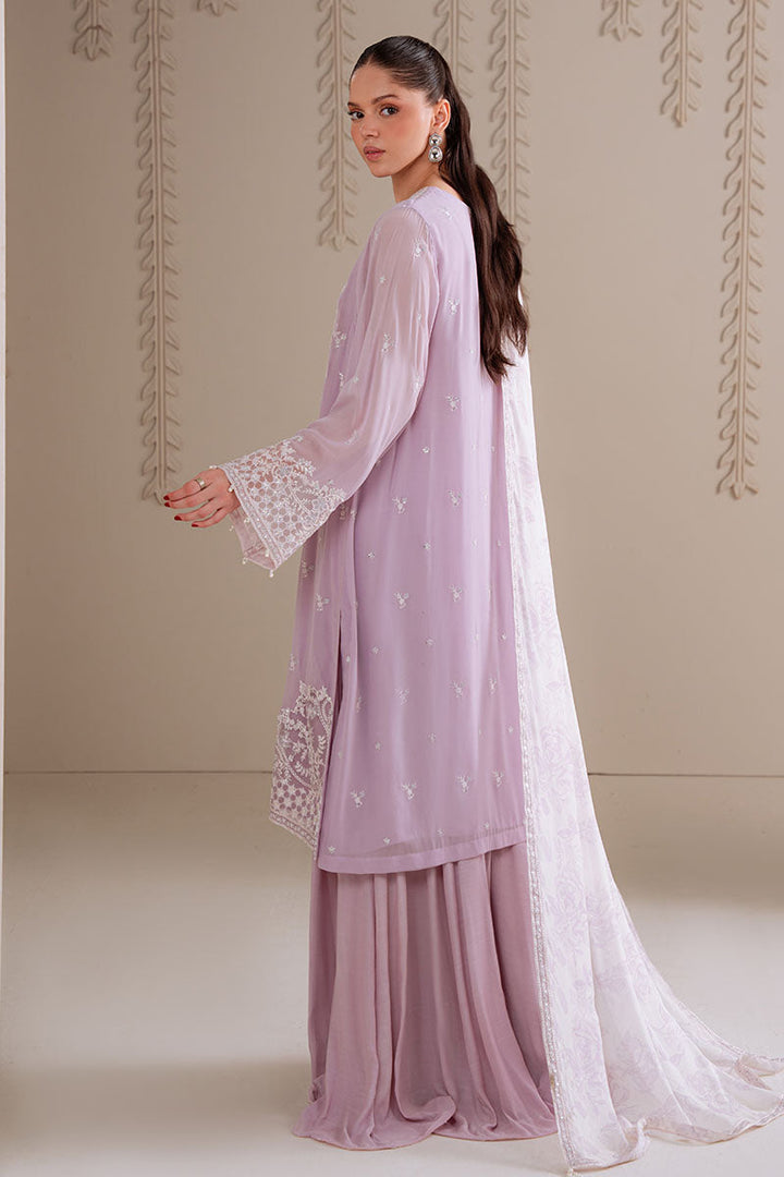 Cross Stitch - IRIS LAVENDER - Chiffon - 4 Piece - Unstitched