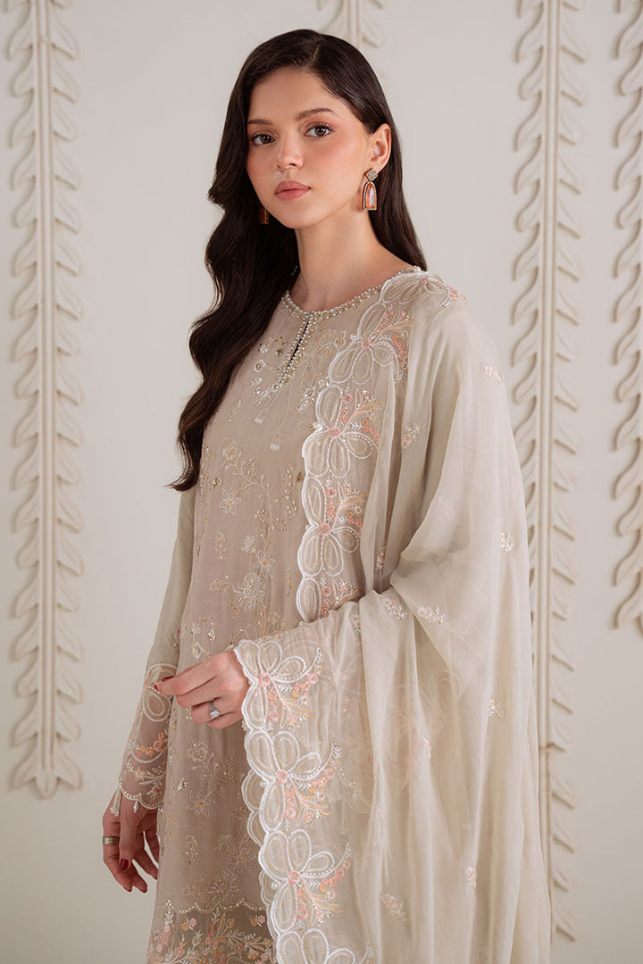 Cross Stitch - MEADOW MIST - Chiffon - 3 Piece - Unstitched