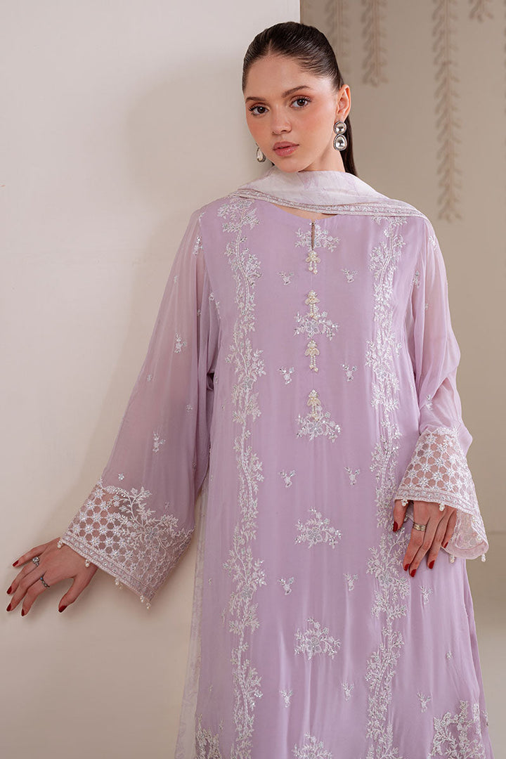 Cross Stitch - IRIS LAVENDER - Chiffon - 4 Piece - Unstitched