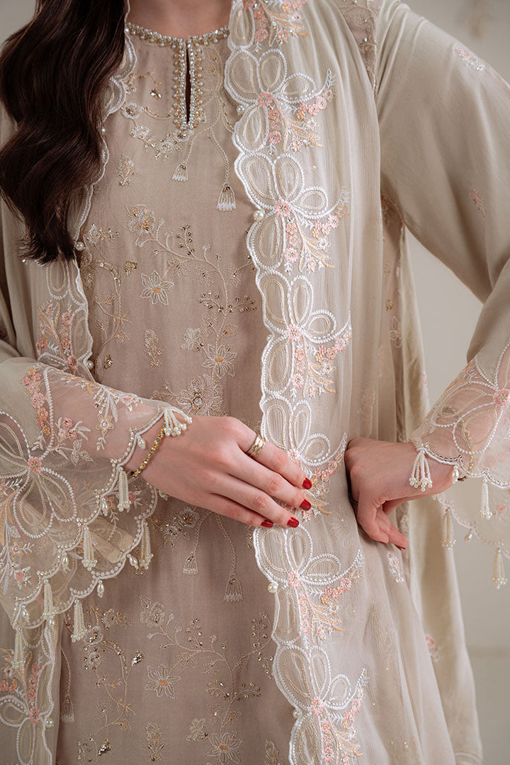 Cross Stitch - MEADOW MIST - Chiffon - 3 Piece - Unstitched