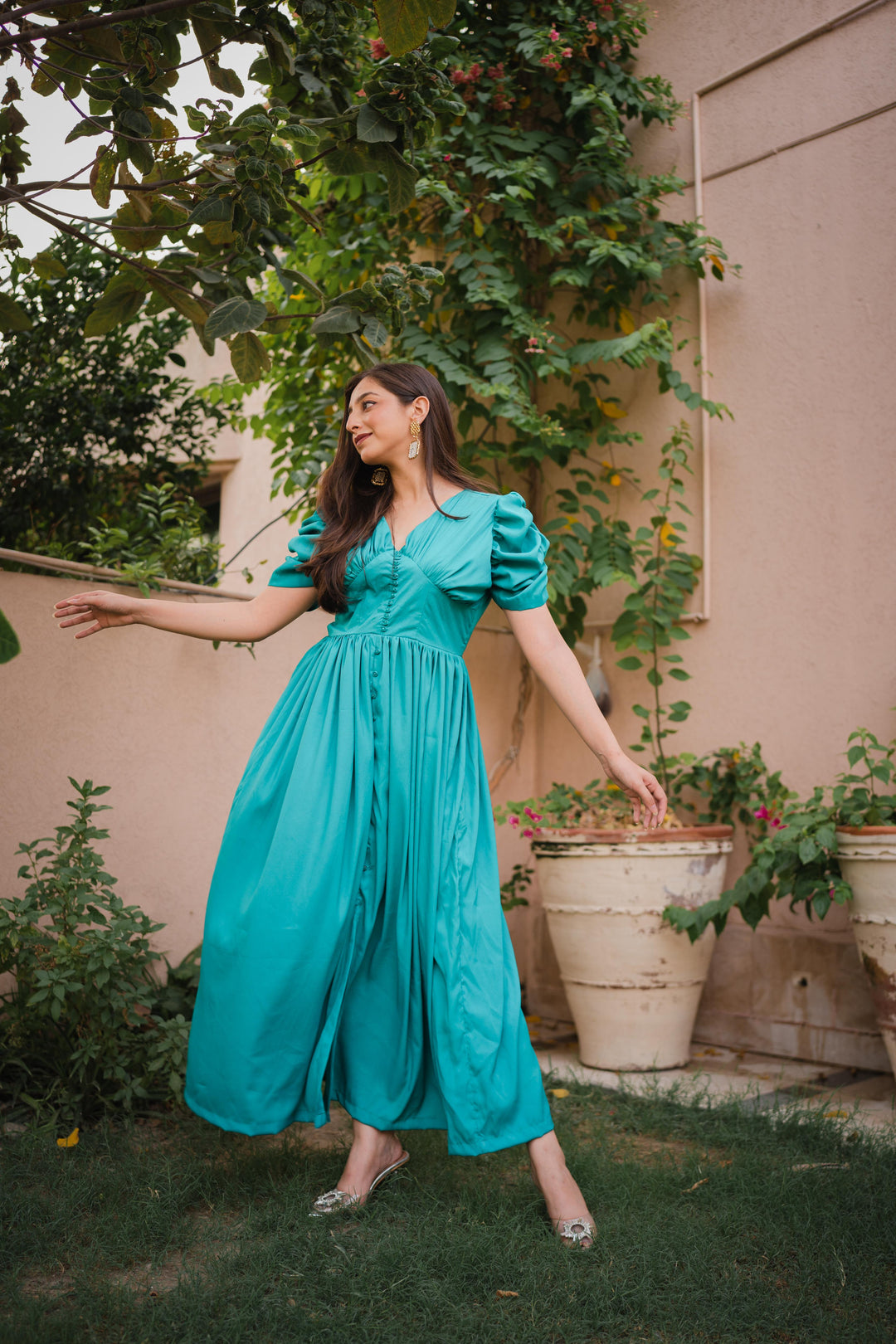 Syah - Bellecharm - Gown - Grip - Teal - 1 Piece