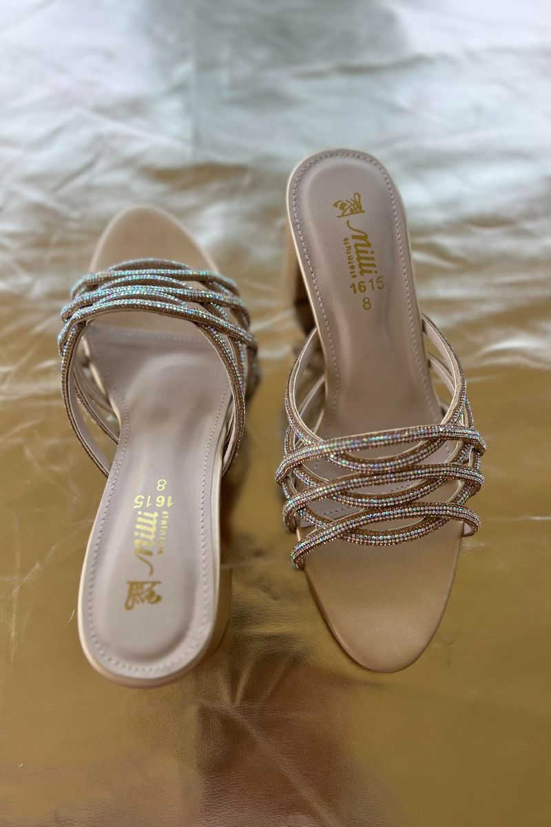 Milli Shoes - Formal Heels - Golden - 1615