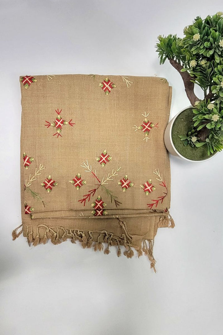 Designs by Amina - Hand Work - Wool - Shawl - 1 Piece - 0016