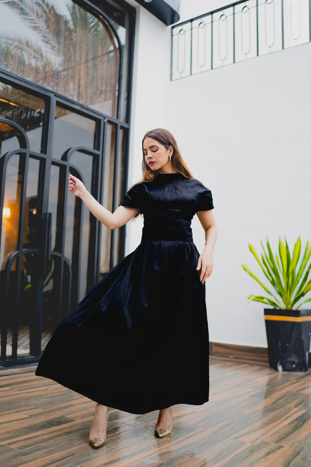 Syah - Pixy Gown - Black - Pure Cotton - 1 Piece