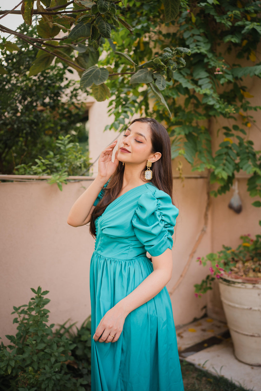 Syah - Bellecharm - Gown - Grip - Teal - 1 Piece