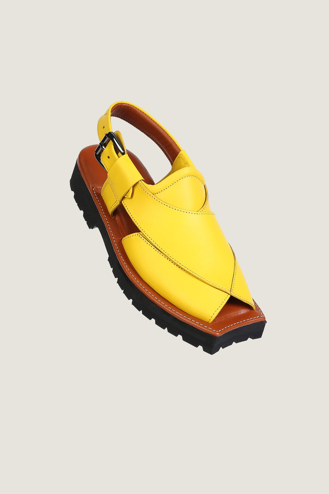 Navado - Kaptaan Chappal Yellow For Men