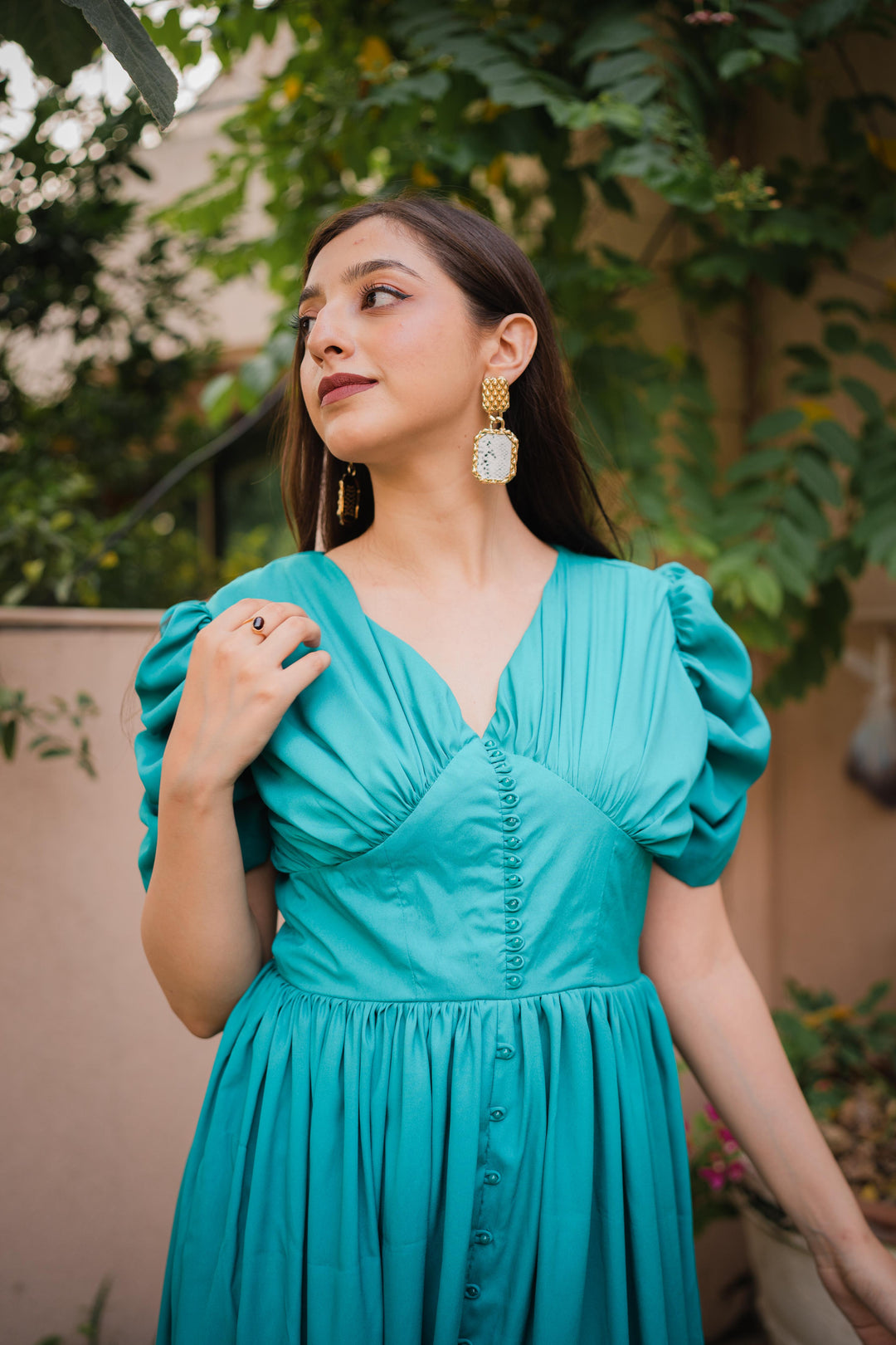 Syah - Bellecharm - Gown - Grip - Teal - 1 Piece