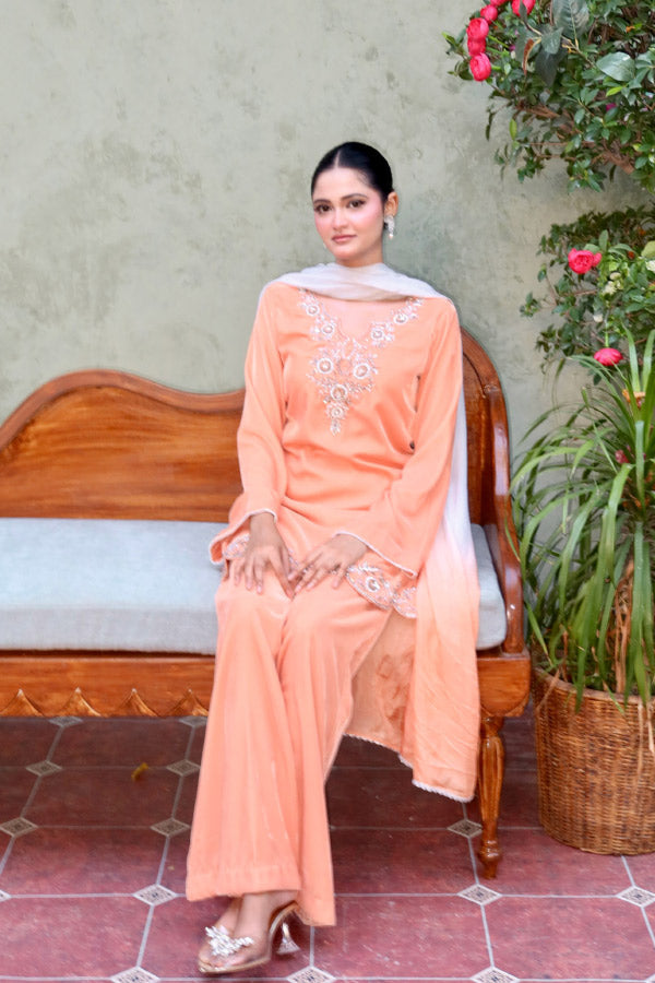 Leon Peach Allure 3 Piece Suit Orange