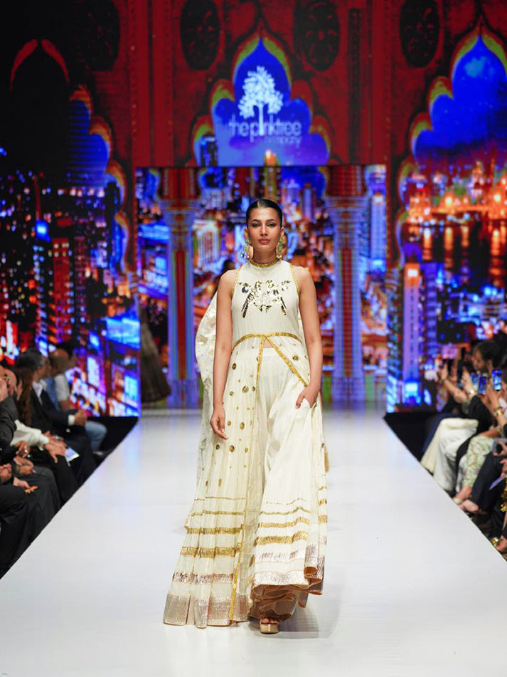 Pinktree ZAR-AFSHAN Pishwas Ivory 2 Piece
