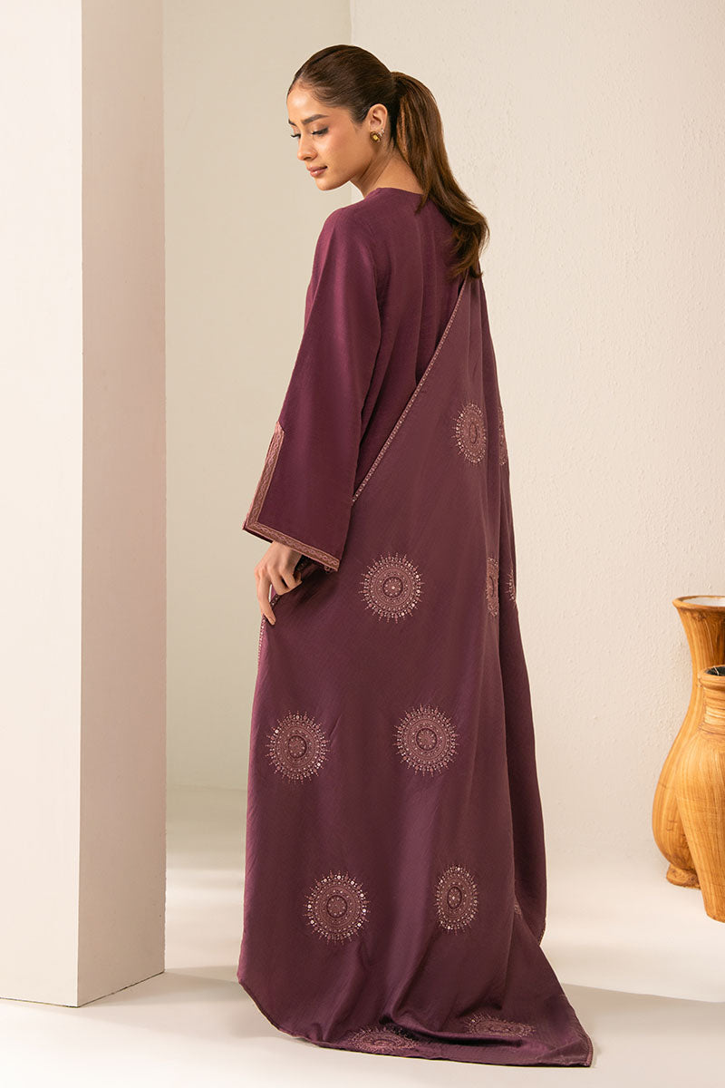 Cross Stitch - Plum Berry Slub Khaddar Suit For Women - Purple - 2 Piece