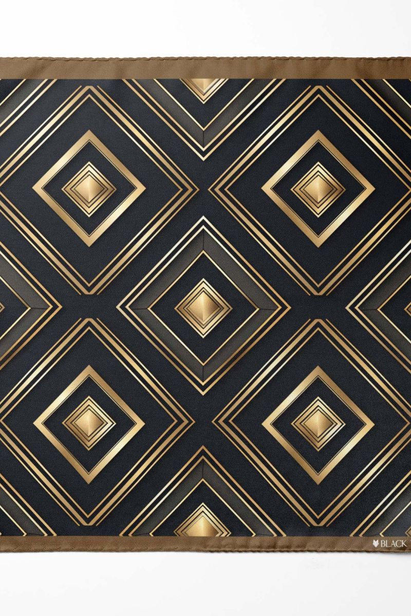 Black Wolf - GATSBY SILK ASCOT - Black - 1 Piece