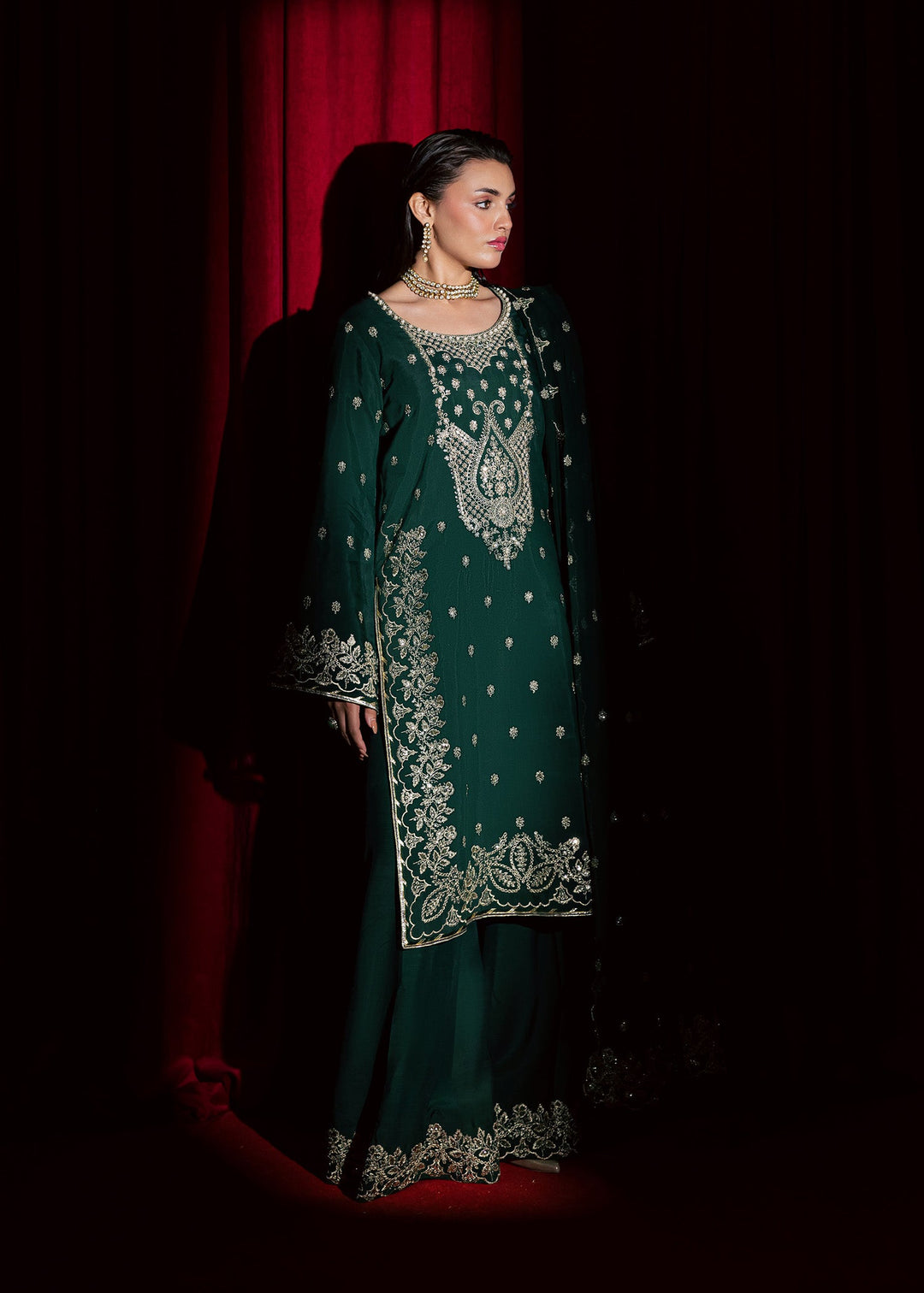 Allure by Ih - DIJA - Emerald green - 3 Piece