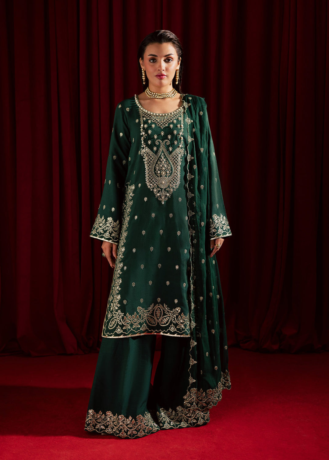 Allure by Ih - DIJA - Emerald green - 3 Piece
