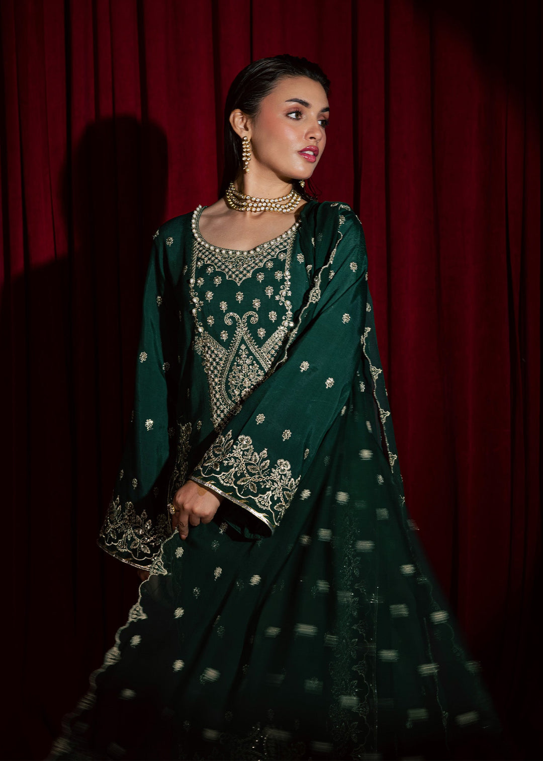 Allure by Ih - DIJA - Emerald green - 3 Piece