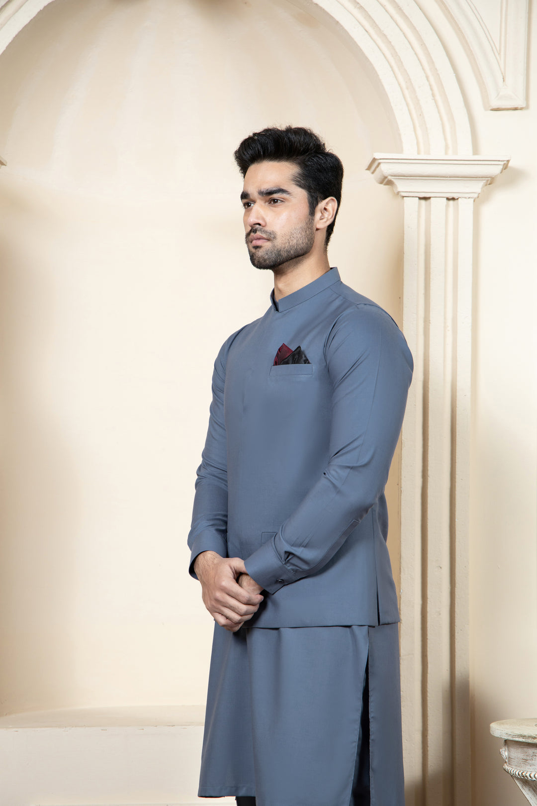 Shahjahan Zarqash 2 Piece Suit Slate Grey