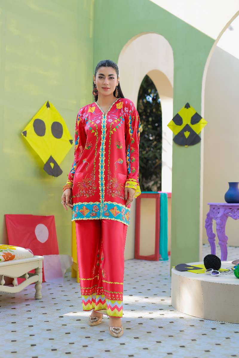 Anayra Amal - Parsley Grip Basant Breeze Printed Suit For Women - 2 Piece