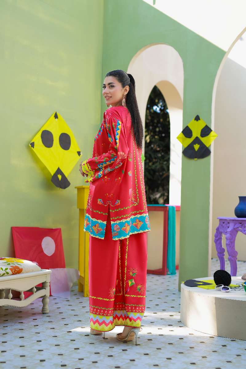 Anayra Amal - Parsley Grip Basant Breeze Printed Suit For Women - 2 Piece